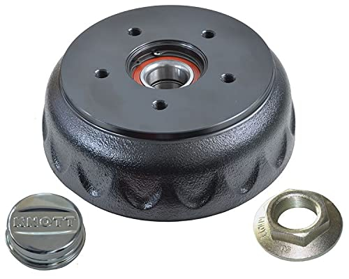 1 x Knott Bremstrommel 200 x 50, Compactlager 112x5, Flanschmutter und Fettkappe - Komplettset 6A0073