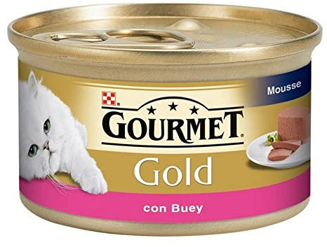 Katzenfutter Gourmet Gold mit Rindfleisch Select 85gr