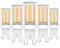 Eco.Luma G9 LED Lampen 5W Warmweiß 3000K, Ersatz 40W Halogenlampe, 45x SMD2835 Birne G9 Sockel Kein Flackern, 500LM AC 220-240V LED Leuchtmittel, 360°Abstrahlwinkel, Nicht Dimmbar, 5er Pack