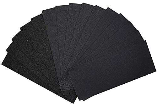 Lamondre Schleifpapier Set 30 Stück,Sandpapier Körnungen 80 240 400,Nass und Trocken für Schleifen und Polieren von Holz,Metall,Automobil,9 x 3,6 Zoll