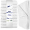 Moon 10er Pack Microfaser, Friseur, Handtücher, Salonhandtücher, ca. 30x50 cm von Floringo mit saugstarker Oberfläche (weiß)