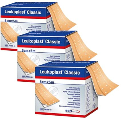 Leukoplast Classic Pflaster Meterware 5 m x 6 cm im 3er Set
