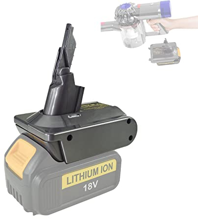 JANRI DW20V7 adapter, converter for Dewalt Lithium 18V 20V 60V Battery to for dyson V7 battery, work for Dyson V7 Series Vacuum Cleaners Animal Absolute Fluffy HEPA Cordless Stick(Adapter ONLY)