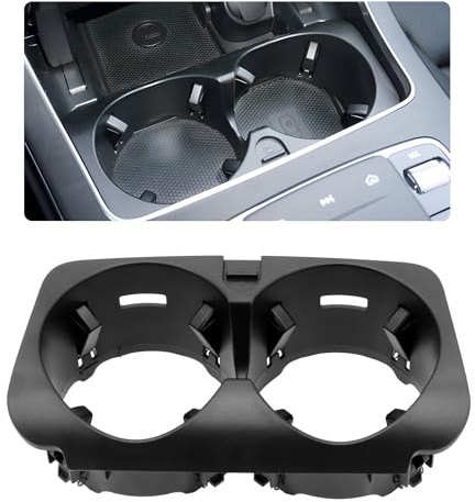 Yuhtech Centre Console Cup Holder for W205 W213, Cup Holder Car for Mercedes C Class E Class A2056800691