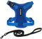Voyager Step-in Lock Katzengeschirr und reflektierende Katzenleine mit Neoprengriff by Best Pet Supplies - Unterstützt kleine, mittelgroße und große Katzenrassen, Königsblau, Size XS - 1,5 m