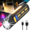 GEARLITE LED Torch Rechargeable, 6 Modes Torches LED Super Bright Rechargeable with COB & Red Light,Waterproof Pocket Small Torch for Workshop, Car, Emergency, Outdoor