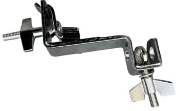 Generic Poste de platillo con abrazadera de llantas, brazo de aro de platillo, instrumento de percusión Crash, soporte de aro de bombo