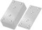 HXJDAM 6Pcs Metal Brackets for Wood - Flat Metal Joining Plates, Straight Brackets (100x50x2mm)