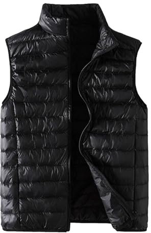 2024 Gilet sans Manches Femme - Ultra Chaud Veste sans Manche Matelassé Gilet Fermeture à Glissière Chaud Gilets Grande Taille Hiver Doudoune Blouson Rembourré Manteau Casual Hauts Tops
