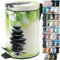 Sanilo Poubelle de Salle de Bain 3L avec système d’abaissement automatique, Nombreuses nouvelles Poubelles à Cosmétiques au choix, Poubelle avec seau intérieur (Harmony)