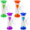 4Pcs Sand Timer Toothbrush Timer with Suction Cup, 3 Minutes Sand Timers Rotatable Hourglass Sandglass Sand Clock for Kids Toothbrush, Games, Classes, Cooking (Purple, Green, Orange, Blue)
