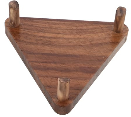 SOIMISS Holz Ballhalter Ständer für Basketball Fußball American Football Kiefer und Walnussholz Rutschfester Halter Stilvolles Design für Sportgeschäfte Wohnzimmer und Sammlungen