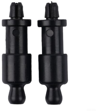 2 Stück hintere Hutablage-Gurt-Clips, schwarze Kunststoff- und Nylon-Saiten für Ford Focus Mk2 2006–2011, Ford C-Max 2006–2008, ersetzt 4M51A466K45AC