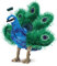 Folkmanis Handpuppe Puppet 2834 Kleiner Pfau Blau, Grün