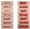 ewtshop® Sprüche-Stempel, 7 Stück im Set, witzige Sprüche, Holzstempel