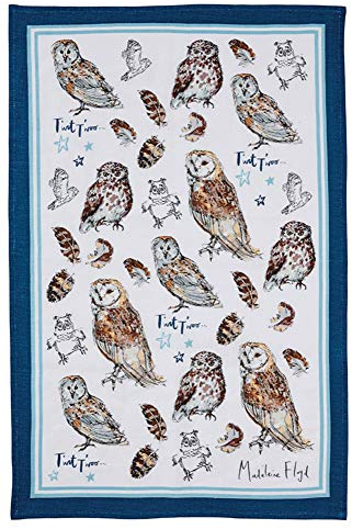 Ulster Weavers Madeleine Floyd Leinen-Geschirrtuch mit Eulen-Motiv