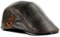 MHGLOVES Leder Flatcap Herren Schiebermütze Schirmmütze Schlägermütze,Golfer Hunter Cap Schiebermütze Chauffeurmütze Schirmmütze Schildmmütze Golfermütze Kappe Hut (55-61Cm),B,XL