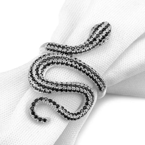OSALAD 925 Silber Schlangenringe Paar Ringe Für Frauen Punk Schlange Animal Schmuck Cz Zirkons Gepflasterte Party Geschenk