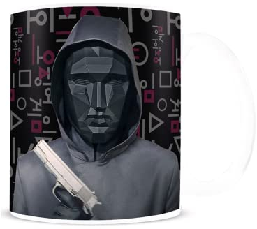 Tintenfisch Game Mug Offiziell lizenzierte Netflix Tasse 325 ml (Front Man)