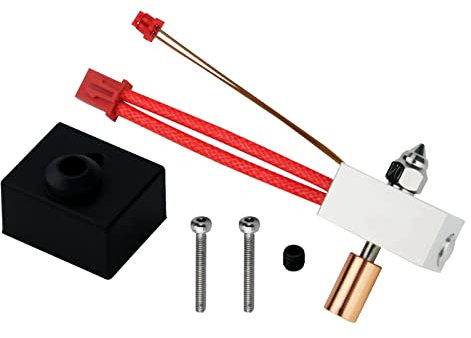 Sprite Extruder Pro Upgrade 300 ℃ Hochtemperatur-Bimetall-Heizungsblockdüse, Heizungssensor für Ender 3 S1, CR10 Smart Pro, Sermoon V1 3D-Drucker (Upgrade-Kit)
