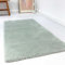 Wecon Home Kuschelig weicher Esprit Hochflor Teppich, bestens geeignet fürs Wohnzimmer, Schlafzimmer und Kinderzimmer RELAXX (70 x 140 cm, hellgrau grün)