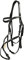 Dy'on Trense Working Collection Mexikanisches Reithalfter - Full/WB - Schwarz