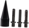 Hemobllo 1 Set Firewood Splitting Bit Log Splitter Drill Bit Square Drill Bit Wood Splitter Drill Bit Wood Log Splitter Screw Log Splitter Brocas High-carbon Steel Cone Bit Metric System