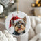 GRAZDesign Tannenbaum Anhänger Hund min Namen personalisiert - Geschenk Hundebesitzer - Weihnachtsbaum Schmuck - Yorkshire Terrier