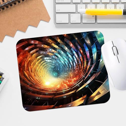 Infinity Hypnosis Premium-Textured Mouse Pad - Washable Waterproof Design for Gaming and Office - Non-Slip Rubber Base