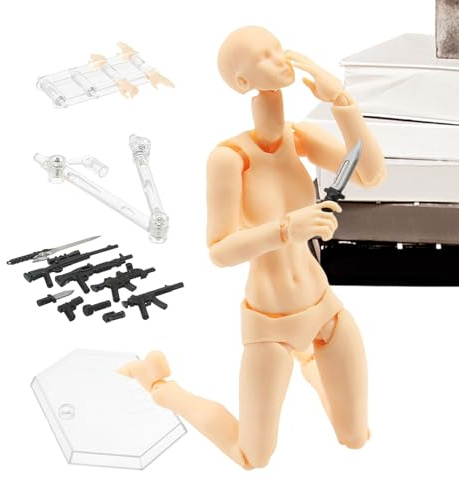Svängbar actionfigurmodell - 15 cm rörlig stopprörelse artikulerad figur | flexibel konstmodell, fotostöd, mångsidig kreativ samlarobjekt | dekorationer