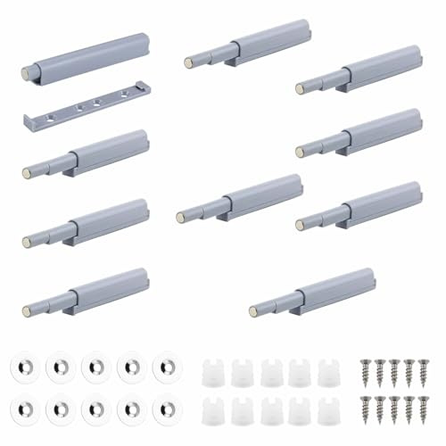 Drucktüröffner Push to Open Magnet Türöffner 10 Stück Push Open Magnet | Tip On Drucköffner Schranktür Schrank Schubladen Drucköffner für Türen Möbel Schubladen