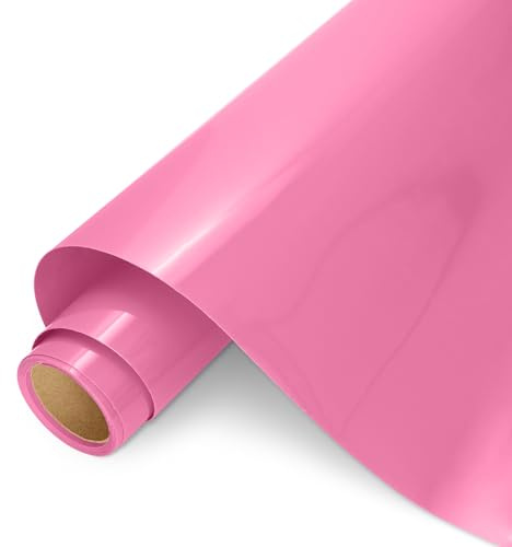 AMAZINGHOME Pink Heat Transfer Vinyl Roll - 30.5 cm x 400 cm, Premium Iron On Vinyl for Fabric, Compatible with All Cutting Machines, HTV for Clothing, Bags, Home Decor
