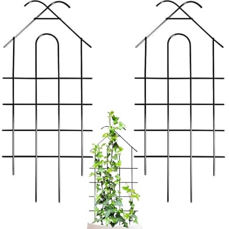 Gartenspalier für Pflanzen | 2-teilige Obststütze – 20,47 Zoll hohe Traube für Innentüren, Tore und Gurken | Unterstützt Tomatenreben, Rosen, Monsteras, Pothos und Klettern