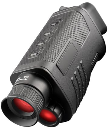 KASFDBMO Forte cannocchiale per Visione Notturna Impermeabile con Imaging Termico, Supporta Foto, Video Completi, Registrazione vocale per Telecamera monitoraggio da Campeggio