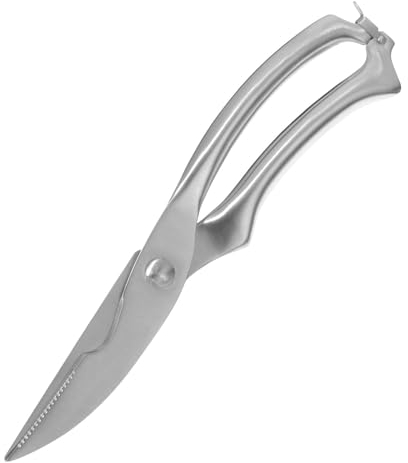 Westmark Ciseaux à Volaille, avec ressort intérieur et verrouillage, longueur de la lame : 8 cm, acier inoxydable, poli, Modern, argenté, 13732280