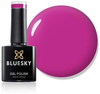 Bluesky Gel Nail Polish, Barbie A035, Bright Hot Pink, Long Lasting, Chip Resistant, 10 ml (Requires Drying Under UV LED Lamp)