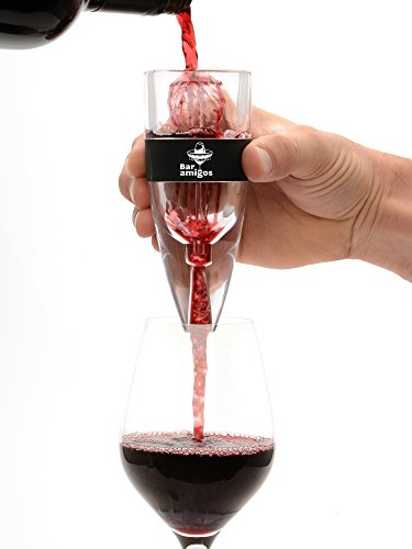 CKB LTD® Aireador de vino patentado de triple acción premium oxigenador sabor ramo potenciador Gadget beber regalo – Viene con soporte bolsa de viaje y caja de regalo