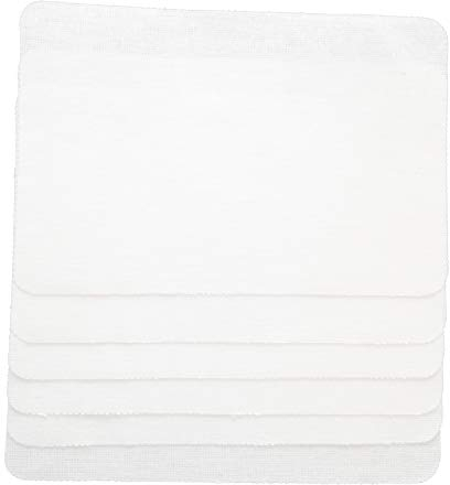 iHS Range Bügelflicken Weiss 6er Set zum Aufbügeln aus Baumwolle 10x15cm I Ausbesserungsflicken Reparatur-Flicken Reparatursatz