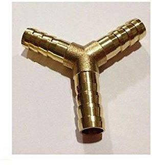 RACCORDO TRE 3 USCITE VIE IN OTTONE PER TUBO GAS GPL BOMBOLA CUCINA BARBECUE