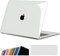 iNeseon Custodia Compatibile con 2021 2020 2019 2018 MacBook Air 13 Retina (A2337 M1/ A2179/ A1932), Cover Rigida Case e Copertura Tastiera per MacBook Air 13 Pollici, Cristallo Trasparente