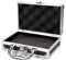 JoyFan Mini Aluminium Flightcase Werkzeugkasten Tragbare Kleine Aluminium Aufbewahrungskoffer für Handwerker Reise Tragen (Schwarz, 215 * 215 * 65mm)