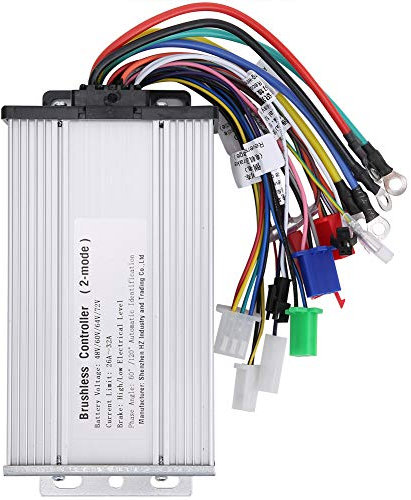 Keenso Controller Motore brushless, 48V 60V 64V 72V 1000W-1500W Regolatore Motore brushless rettangolo a Doppia modalità 12 Tubi per Scooter Elettrico Scooter elettrici