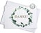 15er Dankeskarten-Set mit Umschlägen & Stickern - Eukalyptus Design. Perfekt für Hochzeit, Taufe, Konfirmation, Kommunion, Ruhestand, Geburtstage & mehr - Blanko Klappkarten
