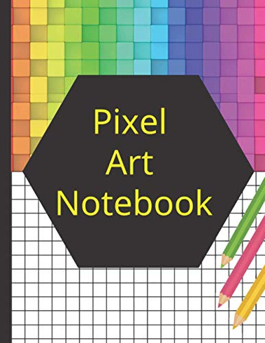 Pixel Art notebook: Pixel art coloring -A4 squared notebook. Sketchbook or squared notebook. Pixel art drawing book for children or adults.