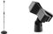 TIGER MCA14-CM Adjustable Microphone Stand with Heavy Round Base - Chrome & TIGER MCA88-BK Universal Microphone Clip - Quality Spring Mic Clip - Black