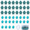 SUNNYCLUE 1 Box 100 Stück 2 Größe 6 mm 8 mm Türkisfarbene Schildkröten-Perlen-Charms Geschnitzte Zwischenperlen Mit 10 m Elastischem Faden Für Armbänder Halsketten Ohrringe DIY-Jewerly-Herstellung