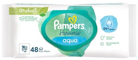 Pampers Harmonie Aqua Baby Wipes Plastic Free 1 Pack