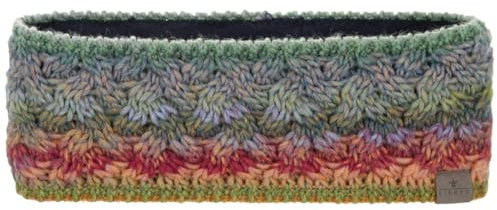 LIERYS Farelle Stirnband Damen - Ohrenschützer mit Wolle - Made in Germany - Headband mit Futter - Ohrenschutz mit Futter - Ohrenwärmer blau-grün One Size