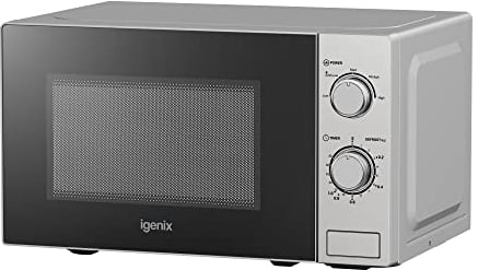 Igenix IGM0820SS Solo Manual Microwave, 5 Power Levels And Defrost Function, 35 Minute Timer, 800 W, 20 Litre, Stainless steel