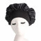 Breite Krempe, Satinhaube, Damen, solide Nachtschlafkappe, Haarpflege, Salon, Make-up, Stirnband, muslimischer Hijab, Kopfbedeckung
